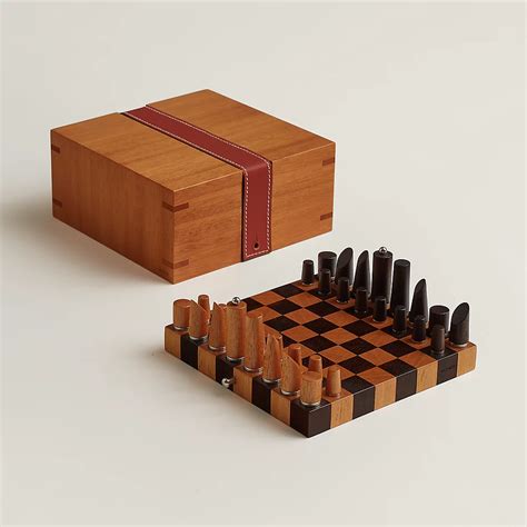 hermes mini chess set|hermes playing card holder.